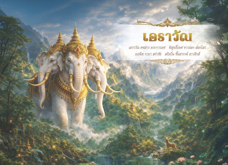 Desk-Calendar-2570-Erawan-Poem-Page_Buddhist-Art-Wildlife-Template_Roongphim-Calendar รูปแบบหน้าเนื้อในพิเศษปฏิทินสำเร็จรูป 2570 ลายจิตรกรรมไทยสัตว์หิมพานต์ ช้างเอราวัณสามเศียรและบทกลอนบูชาพญาคชสาร สั่งพิมพ์ราคาถูก โดย โรงพิมพ์ปฏิทิน.com
