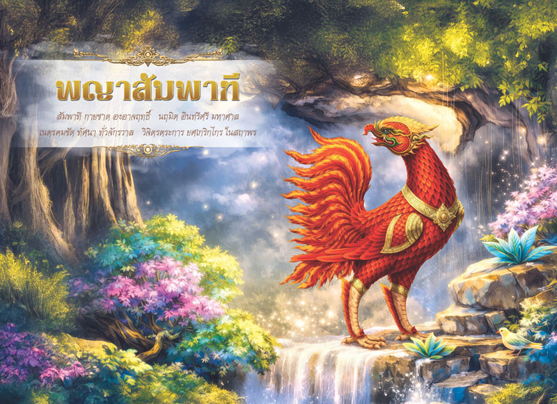 Desk-Calendar-2570-Sampati-Poem-Page_Buddhist-Art-Wildlife-Template_Roongphim-Calendar รูปแบบหน้าเนื้อในพิเศษปฏิทินสำเร็จรูป 2570 ลายจิตรกรรมไทยสัตว์หิมพานต์ พญาสัมพาทีสีแดงส้มและบทกลอนบูชาทิพยปักษา สั่งพิมพ์ราคาถูก โดย โรงพิมพ์ปฏิทิน.com